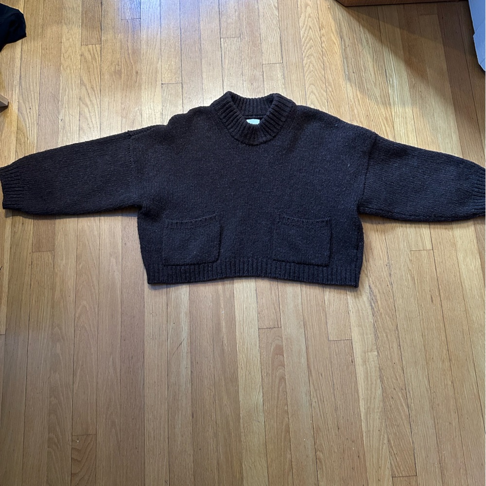 Babaa Wool Sweater, EUC, Earth color